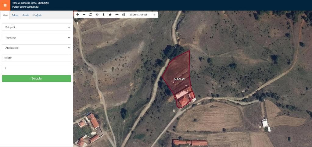 TEPEBAŞI ATALANTEKKE MAH.'DE SATILIK ÇİFTLİK VE MÜSTAKİL EV (101350273)