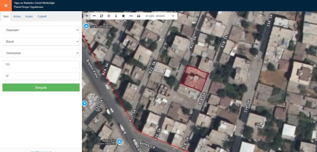 BİSMİL DUMLUPINAR MAHALLESİ'NDE SATILIK KARGİR EV (R-1810)