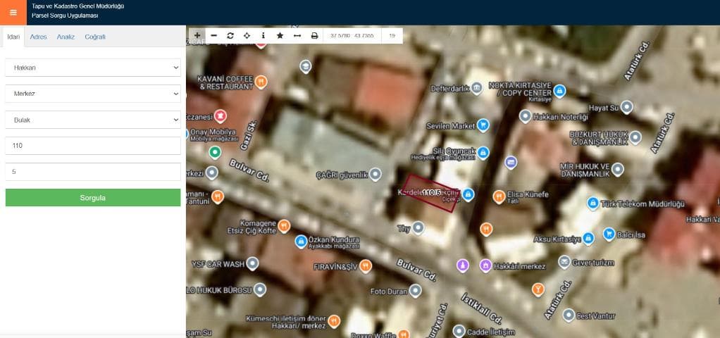HAKKARİ MERKEZ CUMHURİYET CADDESİ'NDE SATILIK OFİS (R-1820)