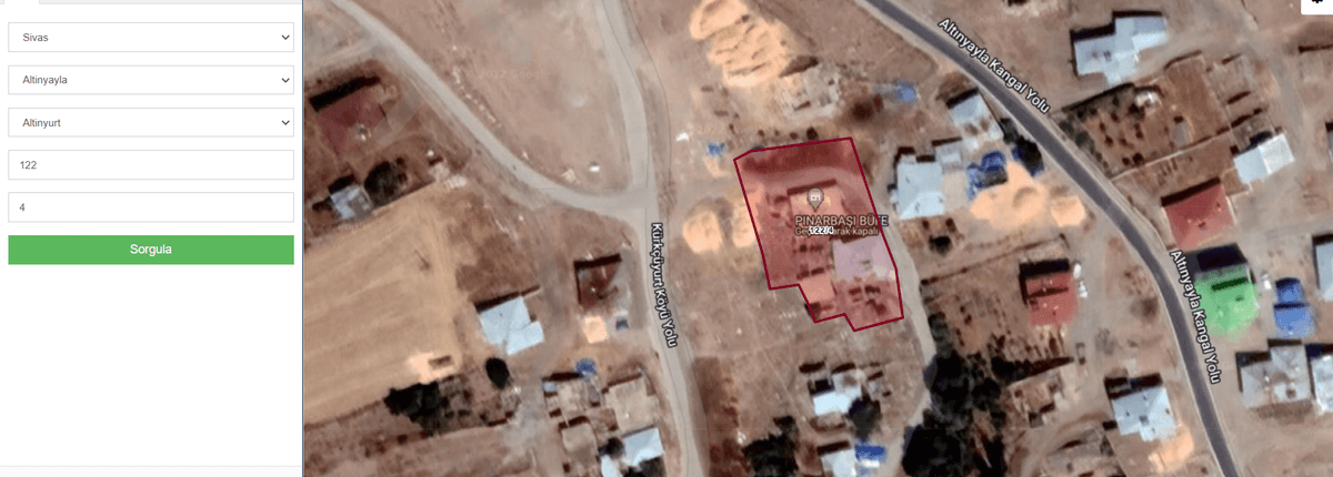 ALTINYAYLA ALTINYURT MAH.'DE SATILIK ARSA VE KÖY EVİ (R-993)